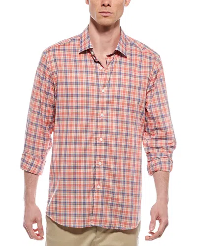 SCOTT BARBER SCOTT BARBER RETRO VOIL PLAID SHIRT