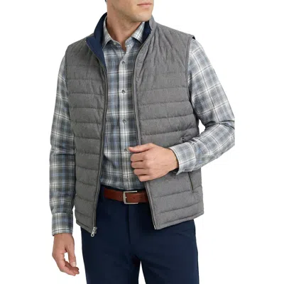 Scott Barber Reversible Puffer Vest In Grey