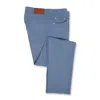 Scott Barber Sateen 5 Pocket Chino, Country Blue In Multi