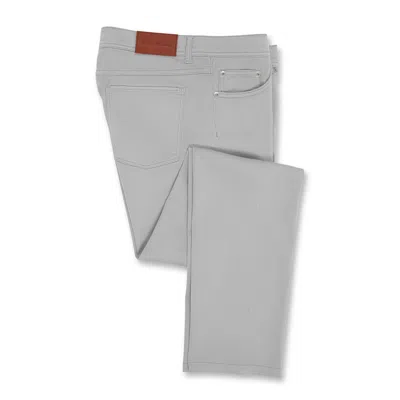 Scott Barber Sateen 5 Pocket Chino, Mist In Grey