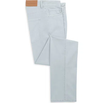 Scott Barber Savannah Straight Leg Twill 5-pocket Pants In Gray