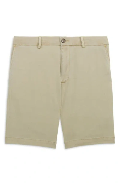 Scott Barber Savannah Stretch Cotton Twill Shorts In Brown