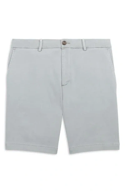 Scott Barber Savannah Stretch Cotton Twill Shorts In Gray