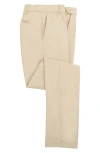 Scott Barber Sono Flat Front Stretch Chinos In Brown