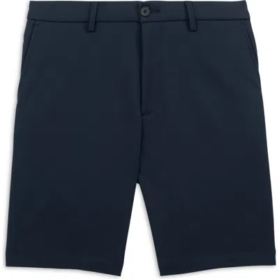 Scott Barber Sonoma Flat Front Travel Shorts In Blue