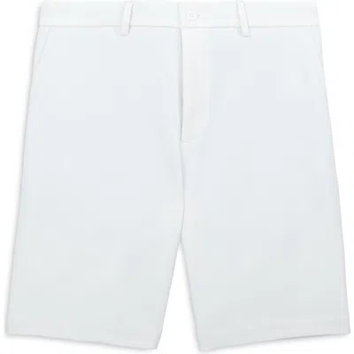 Scott Barber Sonoma Flat Front Travel Shorts In White