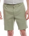 Scott Barber Stretch Linen-blend Short In Green