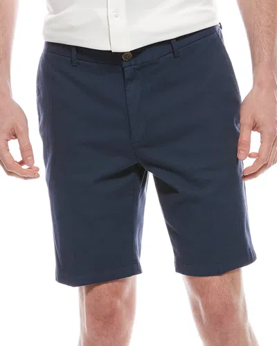 Scott Barber Stretch Silk-blend Short In Blue