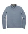 SCOTT BARBER TECH KNIT PULLOVER, COUNTRY BLUE