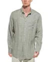 Scott Barber Twill Solid Linen-blend Shirt