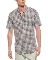 Scott Barber Floral Cotton Voile Button-up Shirt