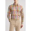 Scott Barber Weekend Plaid Cotton Button-up Shirt In Multi