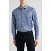 Scott Barber Weekend Plaid Cotton Button-up Shirt In Navy