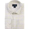 Scott Barber Windowpane Prep Cotton Twill Button-down Shirt In White