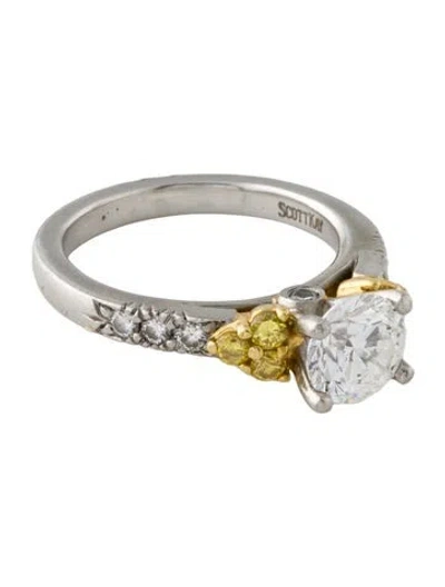 Pre-owned Scott Kay 1.11ct Diamond Engagement Ring In Multi