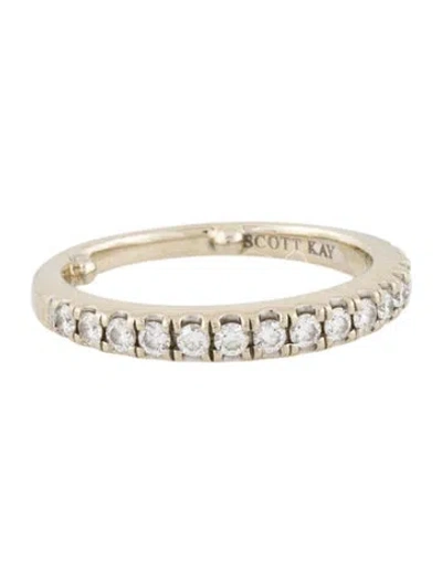 Pre-owned Scott Kay 14k Diamond Anniversary Band In Multi