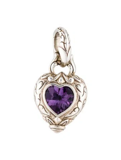 Pre-owned Scott Kay Amethyst Heart Pendant In Multi