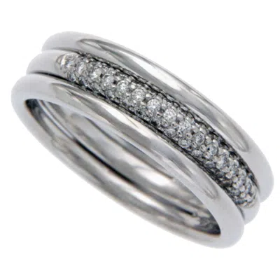 Pre-owned Scott Kay Men's/women's Platinum Pave Diamond Band Ring In Multi