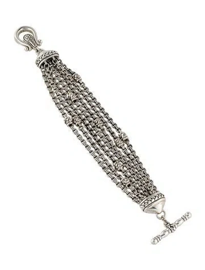 Pre-owned Scott Kay Multistrand Toggle Link Bracelet