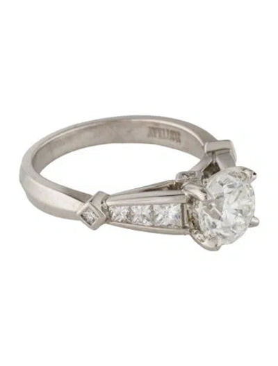 Pre-owned Scott Kay Platinum 1.46ct Diamond Engagement Ring In Multi