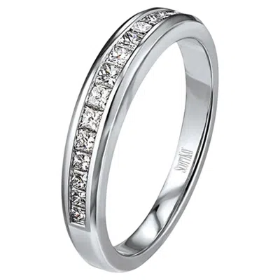 Pre-owned Scott Kay Platinum  Contemporary Band Ring With Diamonds 0.34 Carats In Multiple