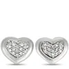 Scott Kay Sterling Silver Center 0.15ct Diamond Heart Stud Earrings E1058spadm In Multi
