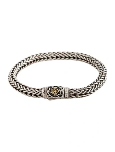 Pre-owned Scott Kay Woven Link Bracelet, 7.5" In Multicolor