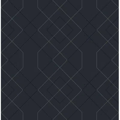 Scott Living 33' L X 20.5" W Wallpaper Roll In Indigo
