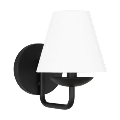 Scott Living Albion Small Sconce In Midnight Black