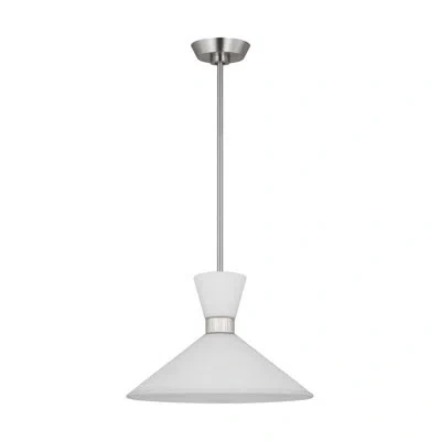 Scott Living Belcarra 1-light Medium Pendant In Brushed Steel