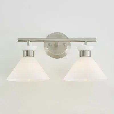 Scott Living Belcarra Vanity Light In Brushed Steel