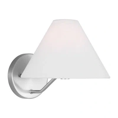 Scott Living Burke 1-light Medium Sconce In Brushed Steel