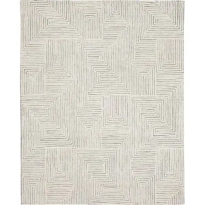Scott Living By Drew And Jonathan Algiers Black White Area Rug In White;ivory