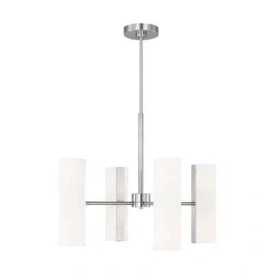Scott Living Capalino 8-light Chandelier In Brushed Steel