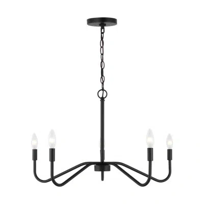 Scott Living Eldon Large Chandelier In Midnight Black