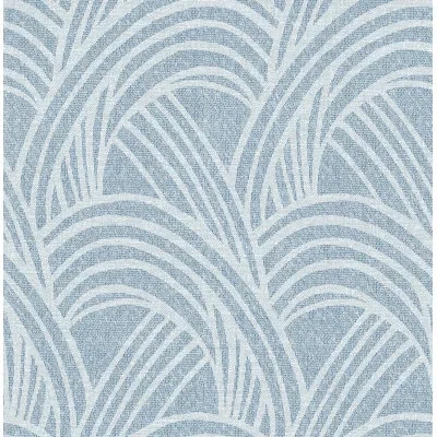 Scott Living Farrah 33' L X 20.5" W Wallpaper Roll In Blue