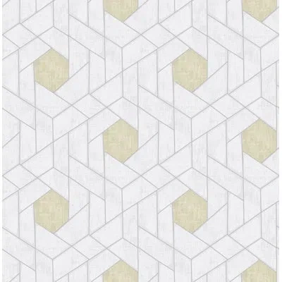 Scott Living Granada 33' L X 20.5" W Wallpaper Roll In Silver