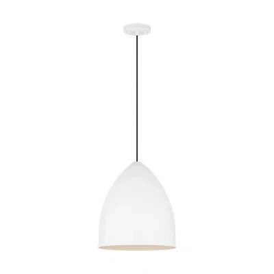 Scott Living Huron Pendant In Matte White