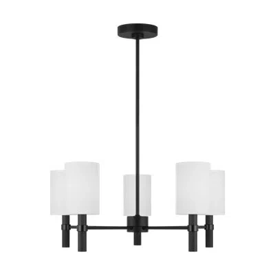 Scott Living Manor Medium Chandelier In Midnight Black