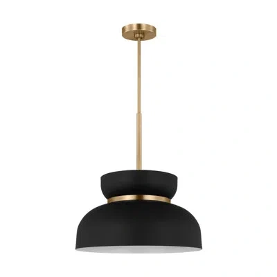 Scott Living Pemberton 1-light Medium Pendant In Midnight Black