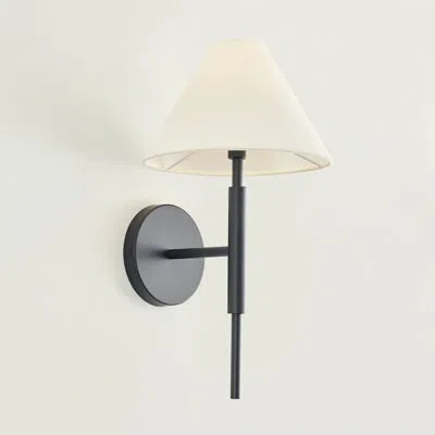 Scott Living Porteau 1-light Medium Sconce In Midnight Black