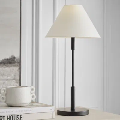 Scott Living Porteau 1-light Medium Table Lamp In Midnight Black