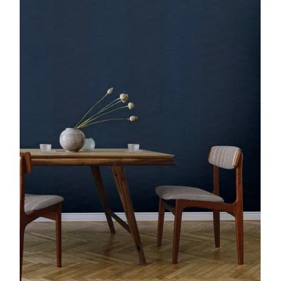 Scott Living Wayward 18' L X 20.5" W Textured Peel And Stick Wallpaper Roll In Blue