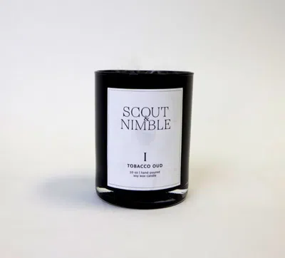 Scout & Nimble 10 Oz. Black Frosted Tobacco Oud Candle