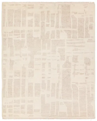 Scout & Nimble Airme Handknotted Abstract Cream / Taupe Rug