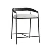 Scout & Nimble Ansel Nuetral Upholstered Linen Counter Stool