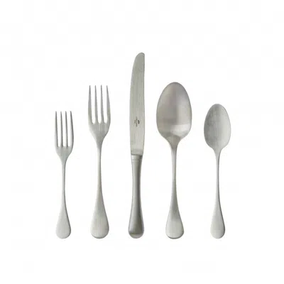 Scout & Nimble Antigo Brushed Stainless Steel Flatware, 5 Pieces