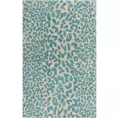 Scout & Nimble Athena 120" X 168" Green & Silver Mink Rug