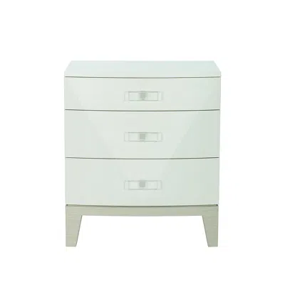 Scout & Nimble Axiom Small Ivory Poplar Nightstand