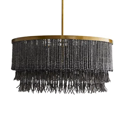 Scout & Nimble Baja Dark Gray Wood Washed Chandelier